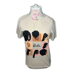 Multi Cultural Barbie Women’s Crew Neck T-shirt in Cement
